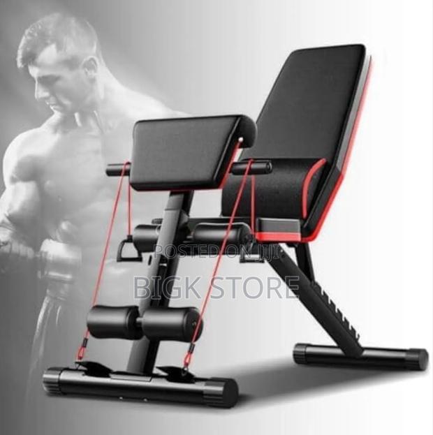 Original Adjustable Decline Sit-Up Bench With Leg Support - main view