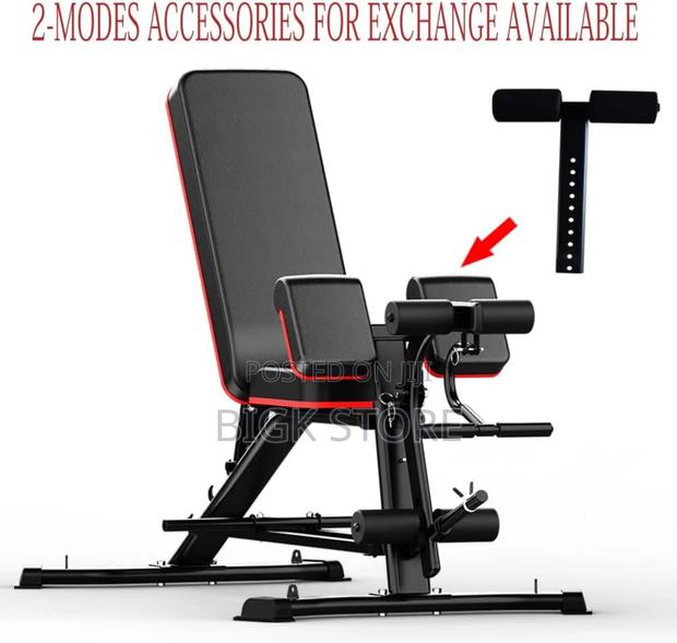 Adjustable Decline Foldable Sit-Up Bench With Leg Support - main view