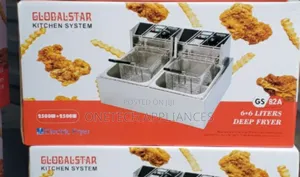 Globalstar Double Tank 6+6lt Chips/Chicken Double Deep Fryer