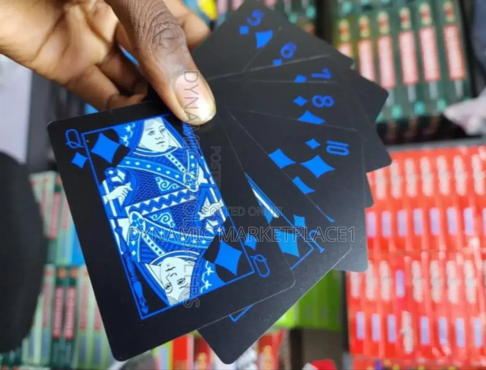 Durable Waterproof PVC Black Playing Cards - Poker Deck