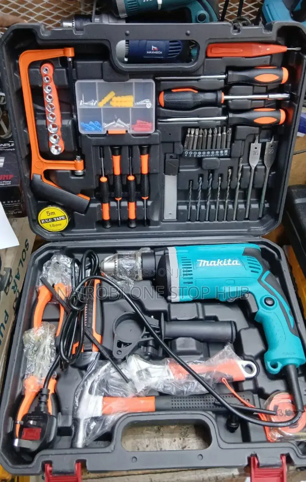 Makita Hp1630 710w Impact Drill " Tool Set.