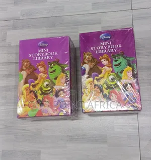 Mini Library Story Books With A Set Of 12 Disney Story Books For Kids