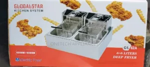 Globalstar 6+6l Double Tank Stainless Steel Deep Fryer
.