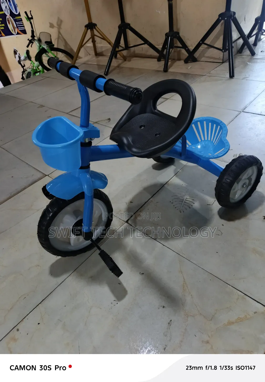 Kids Tricycle Bicycle Blue With Pedal