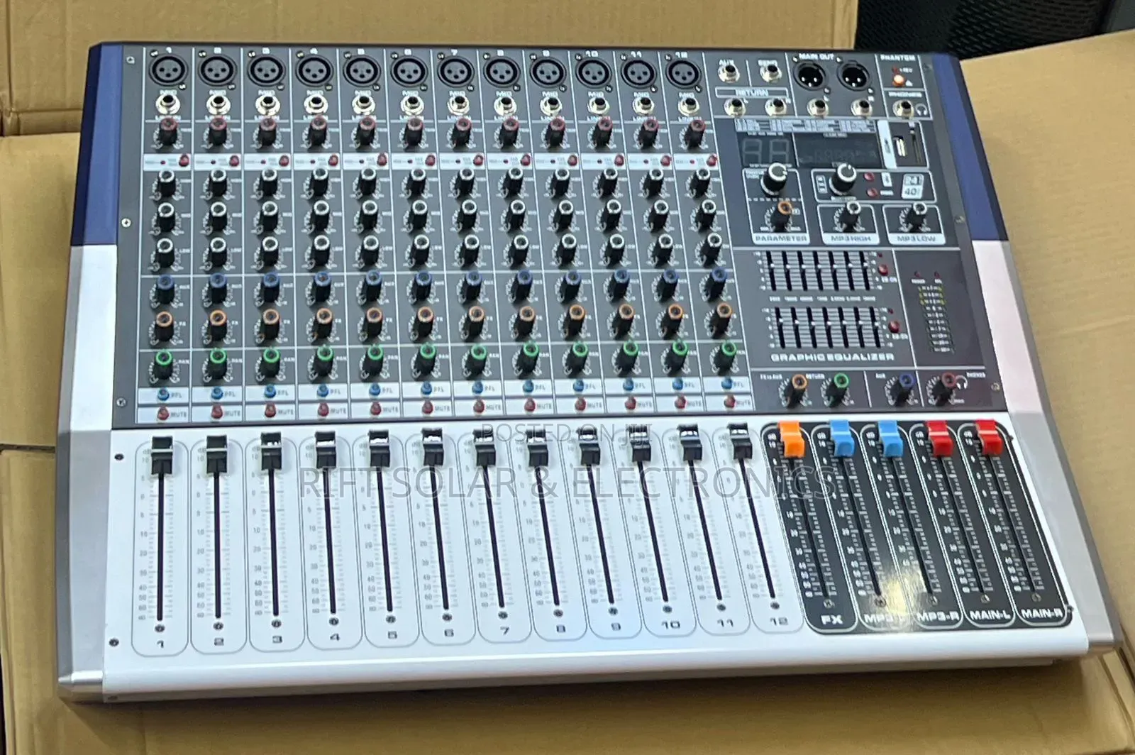 New Model 12 Channels Promixer Powered Mixer Usb Bluetooth 1500 Watts