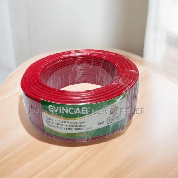 Elvin Flame Retardant 2.5mm Red Solid Core Electrical Cable