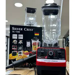 4500w Heavy Duty Commercial Blender, 2 in 1 Silver Crest