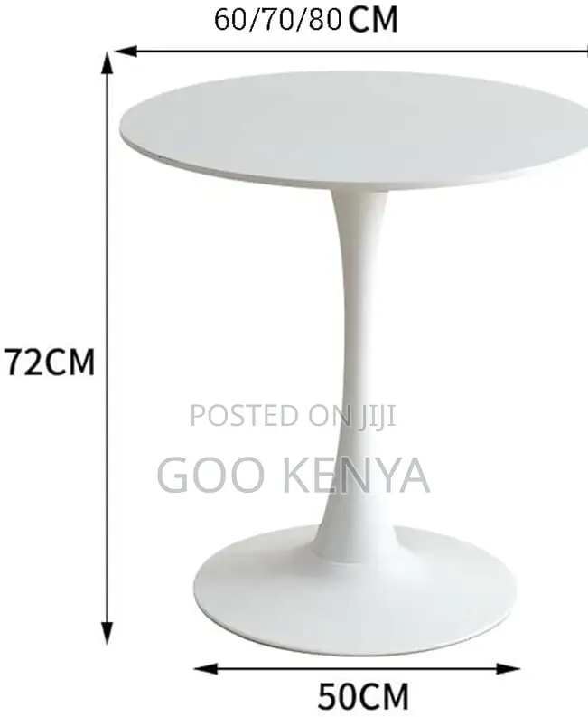Home Table; Space-Saving Rock Plate Round Dining Table for Balcony