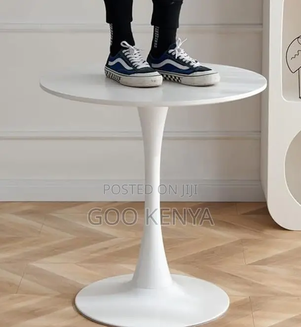 Home Table; Space-Saving Rock Plate Round Dining Table for Balcony