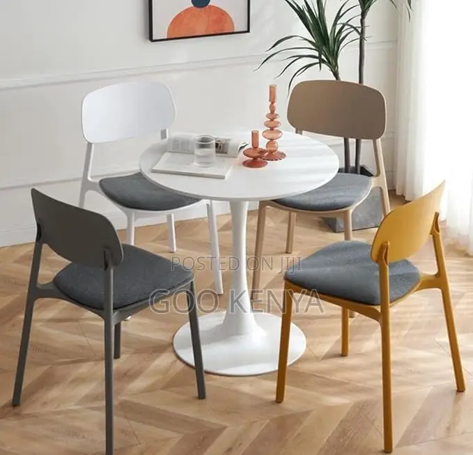 Home Table; Space-Saving Rock Plate Round Dining Table for Balcony