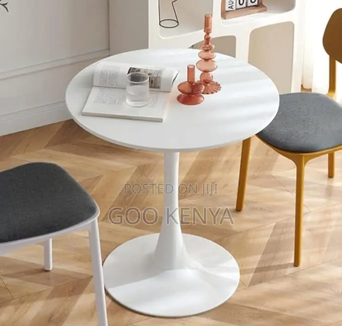 Home Table; Space-Saving Rock Plate Round Dining Table for Balcony