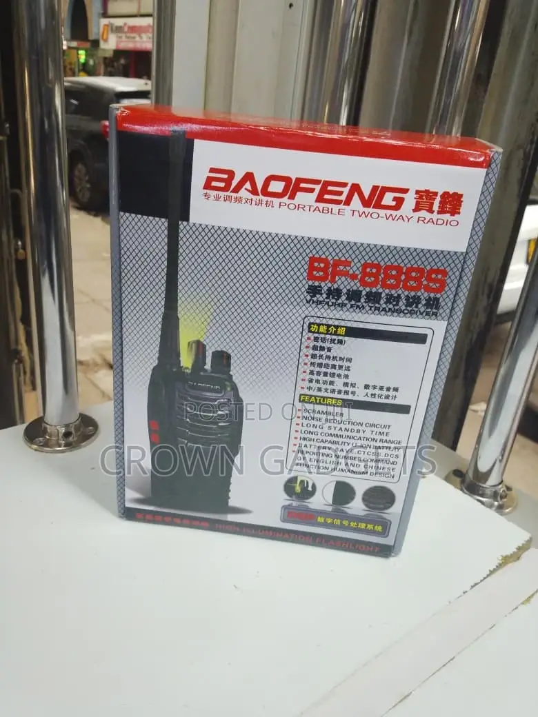 Baofeng Bf-888s Uhf Two-Way Radio Set for Security Outdoor Use