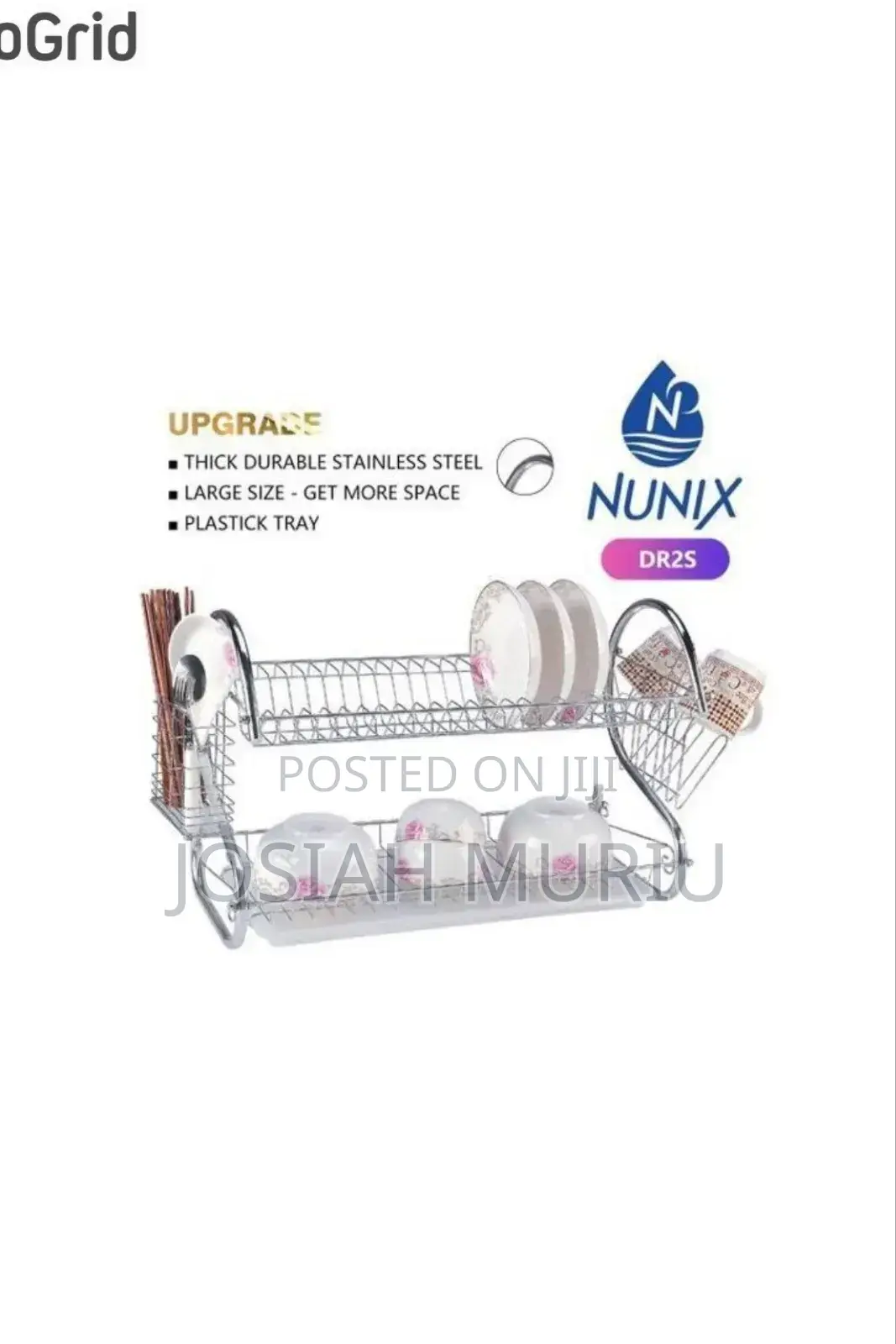 Quality and Unique 2 Tier Nunix Stainless Steel Dish Rack