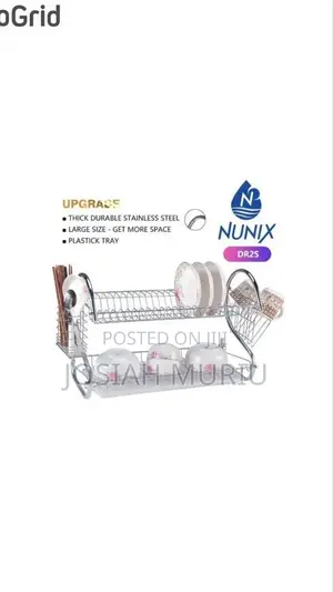 Nunix Stainless Steel Dishrack- 2 Layer.