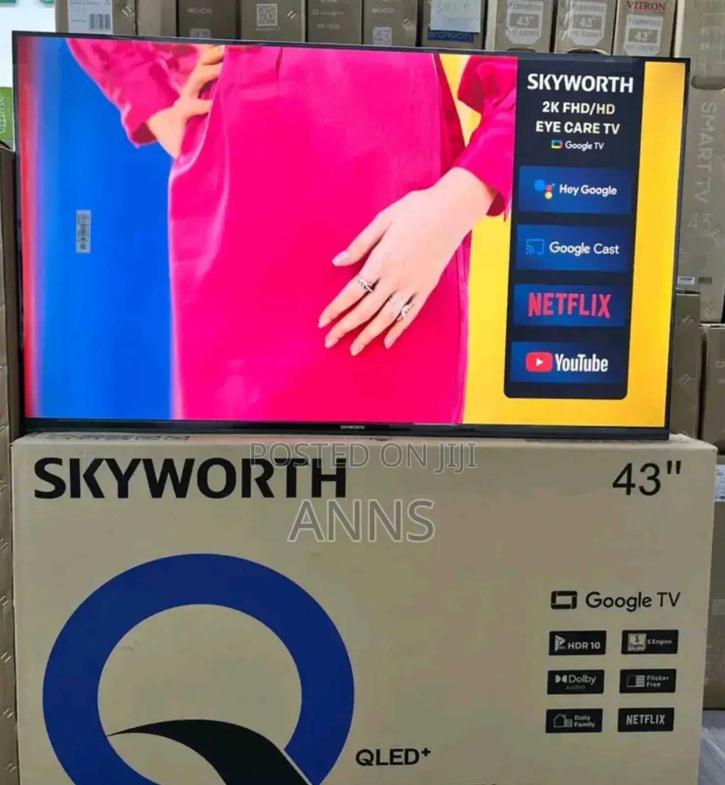 Frameless 43 Inch Skyworth Goggle Television