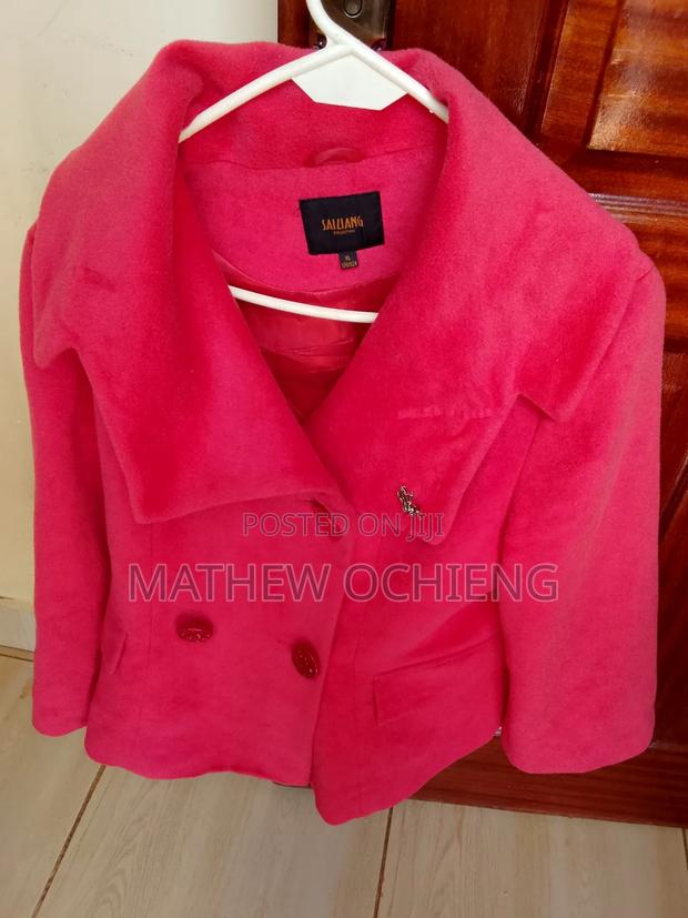 Designer Ladies Warm Coat – Pink - thumbnail 3