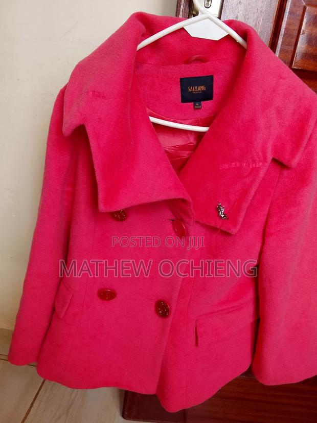 Designer Ladies Warm Coat – Pink - thumbnail 4