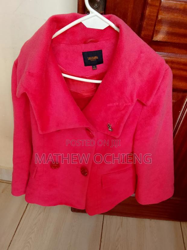 Designer Ladies Warm Coat – Pink - thumbnail 5