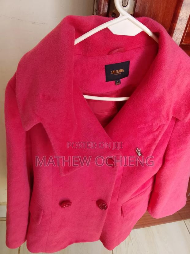 Designer Ladies Warm Coat – Pink - thumbnail 6