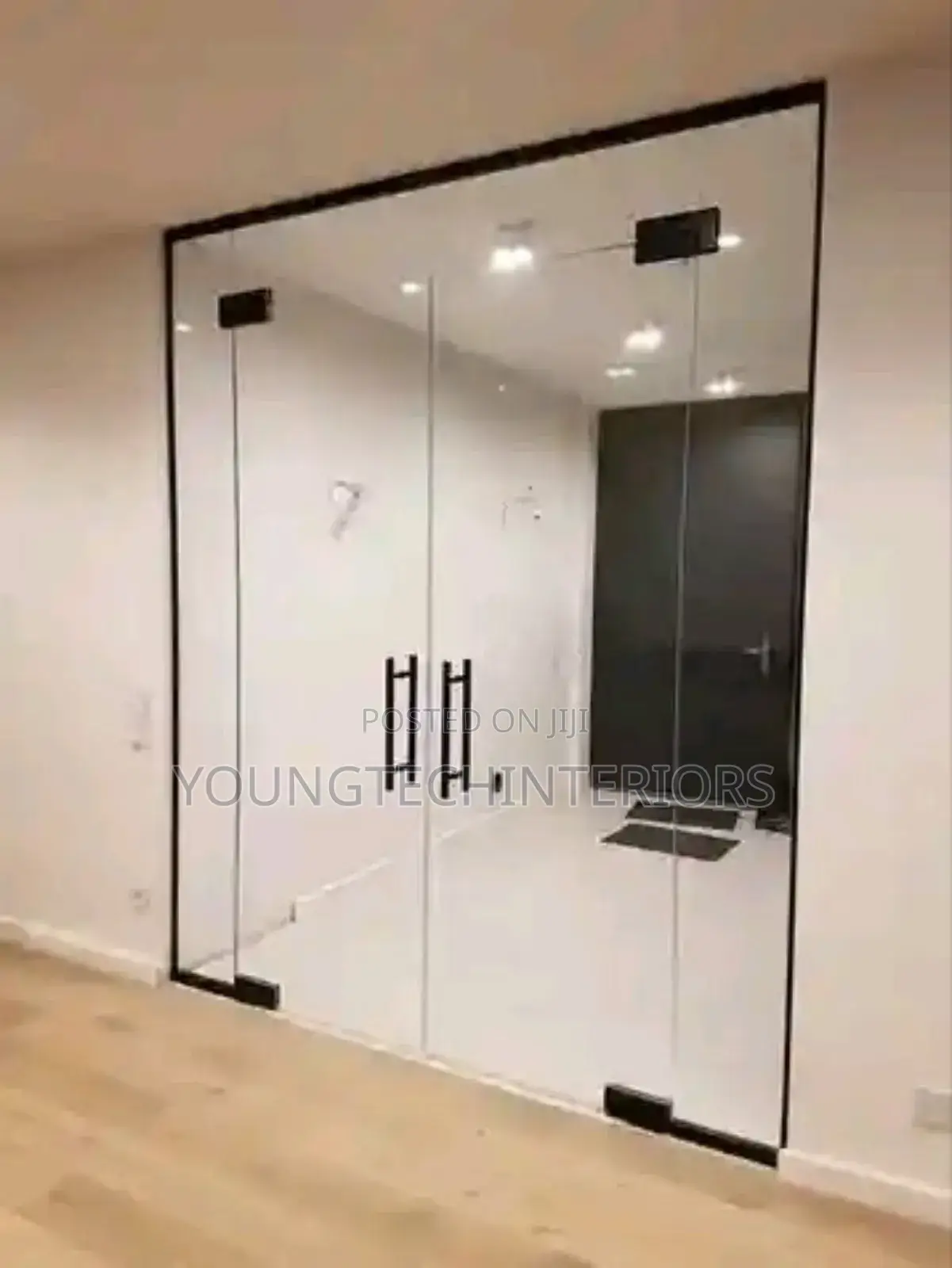 Glass Frame Less Swing Doors and Partition