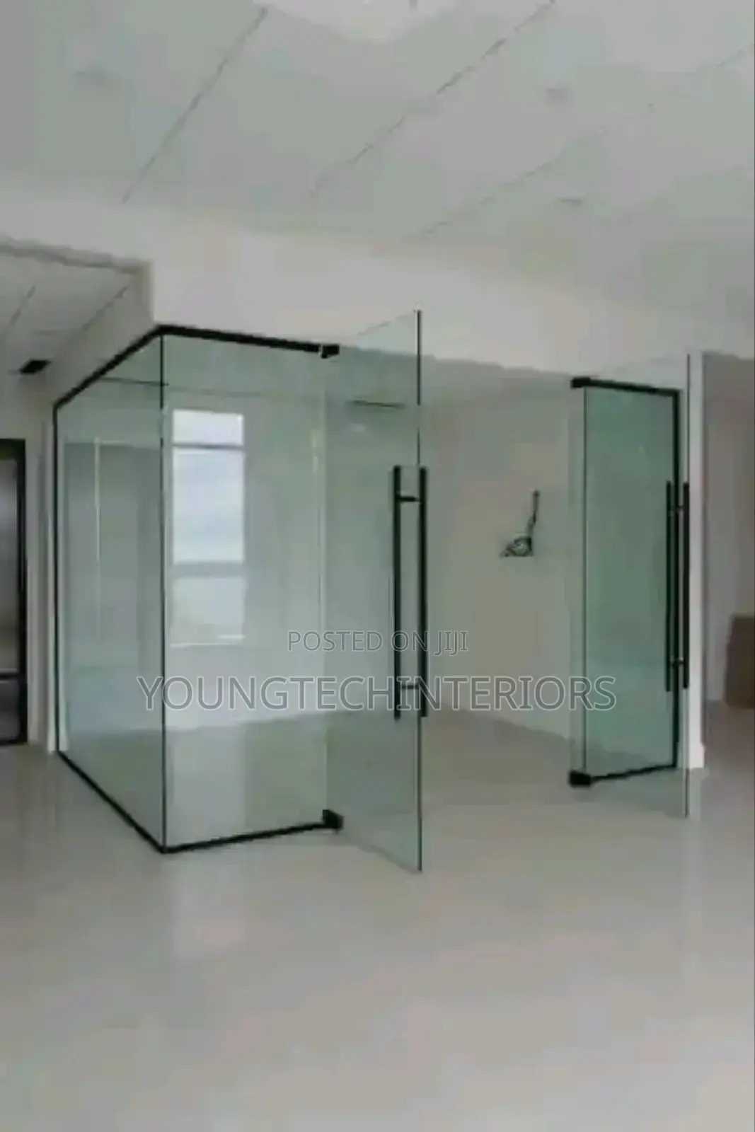 Glass Frame Less Swing Doors and Partition