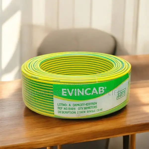 Evin 2.5mm Yellow Green Stable Performance for Indoor Wiring Cable