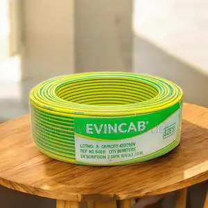 Evin 2.5mm Yellow Green Easy Install Flexible Indoor Wiring Cable