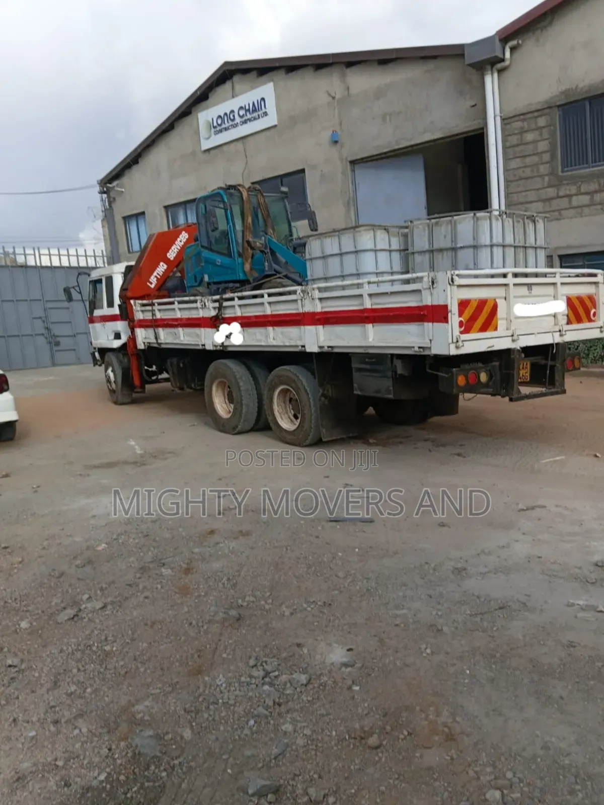 Trucks With Cranes for Hoisting and Logistics Are Ready