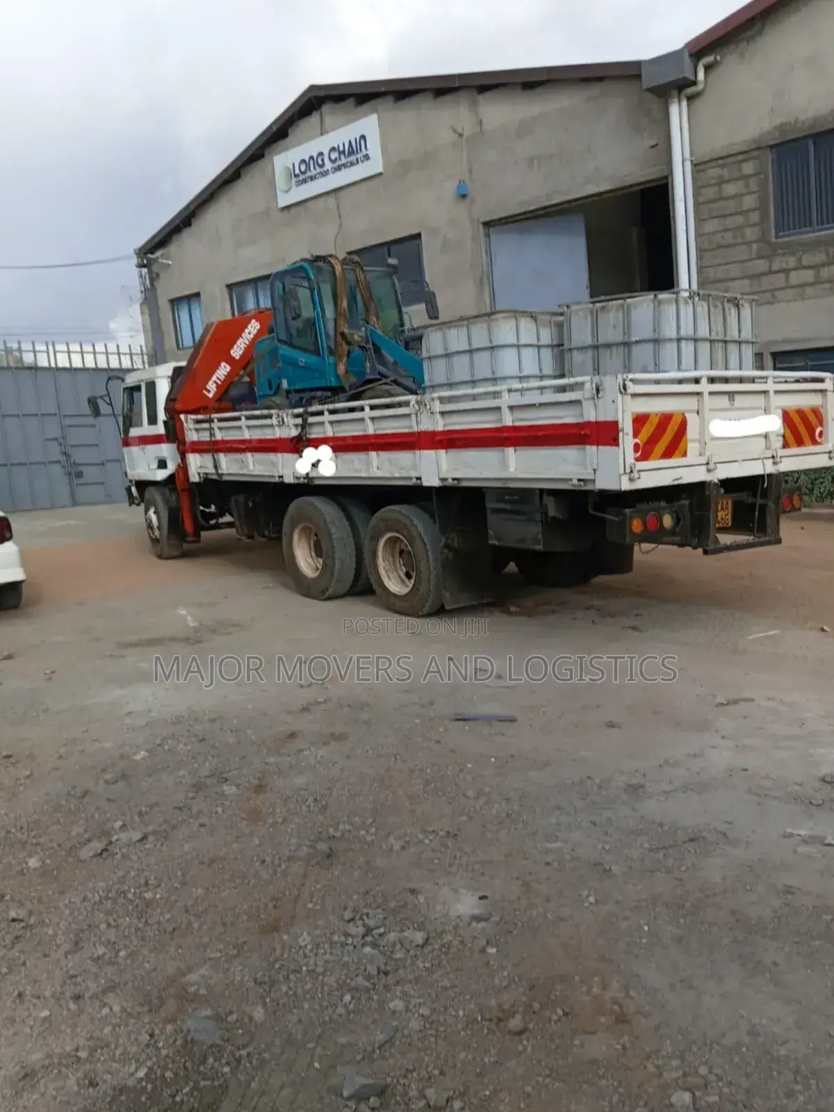 Trucks With Cranes for Hoisting and Logistics Are Ready