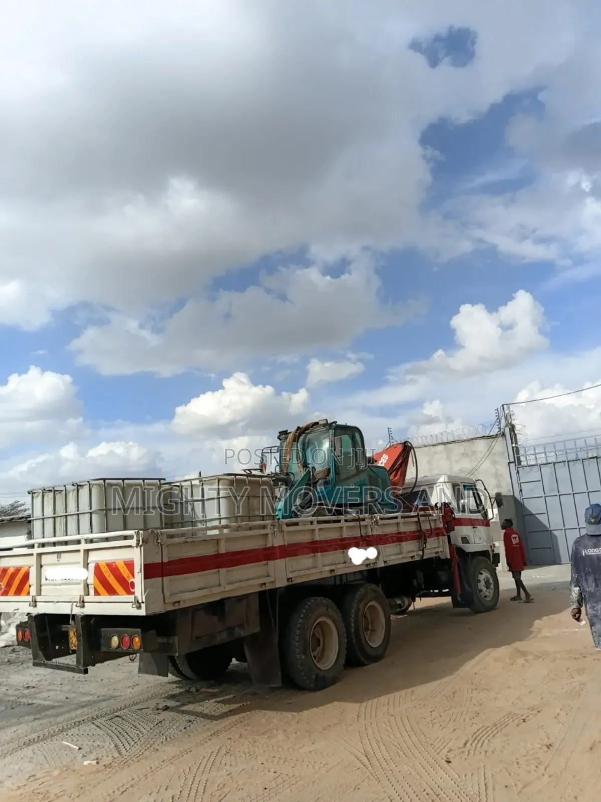 Trucks With Cranes for Hoisting and Logistics Are Ready