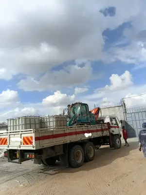 Trucks With Cranes for Hoisting and Logistics Are Ready