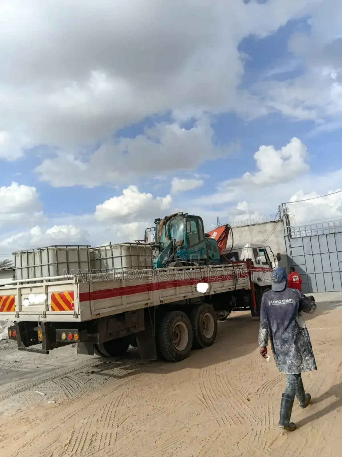 Trucks With Cranes for Hoisting and Logistics Are Ready