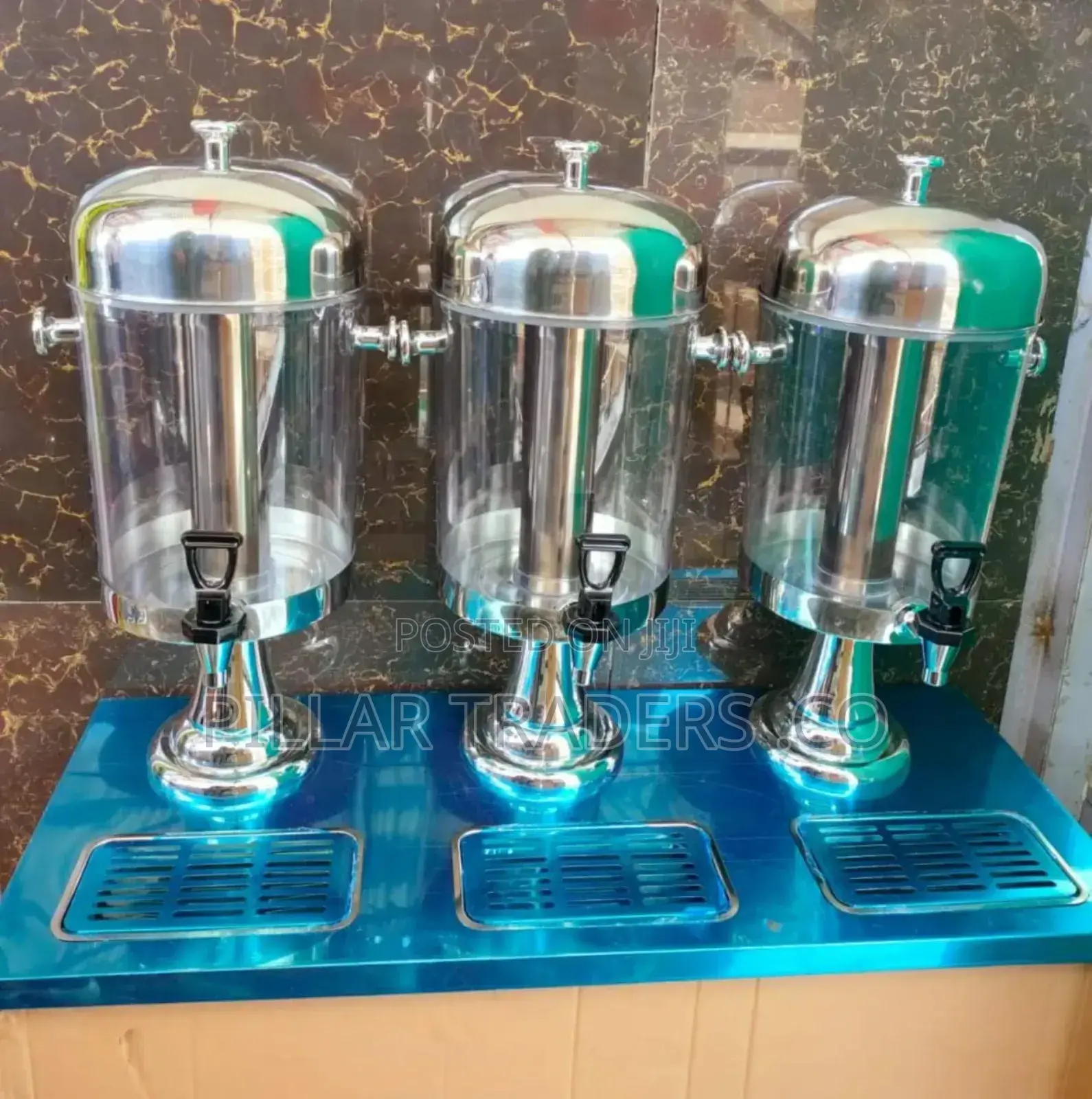 Triple Glass Juice Dispenser