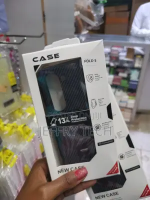 Lhnunp Samsung Galaxy Z Fold 5 Carbon Fiber Case With Magsafe Stand