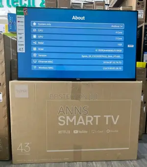 Bluetooth Enabled Syinix 43 Inch Smart Tv