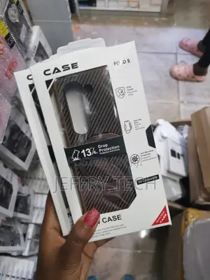 Nikago Magnetic Samsung Galaxy Z Fold 5 Carbon Fiber Case With Stand