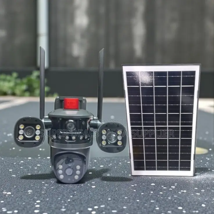 Auto Human Tracking Multiple Lens 4g PTZ Solar Outdoor Security Camera