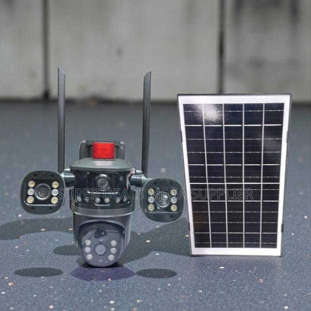 Ip66 Rated Water Proof Multiple Lens 4g PTZ Outdoor Solar Camera