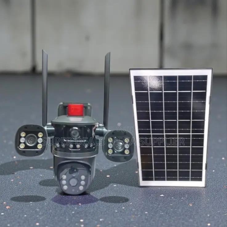 Ip66 Rated Water Proof Multiple Lens 4g PTZ Outdoor Solar Camera