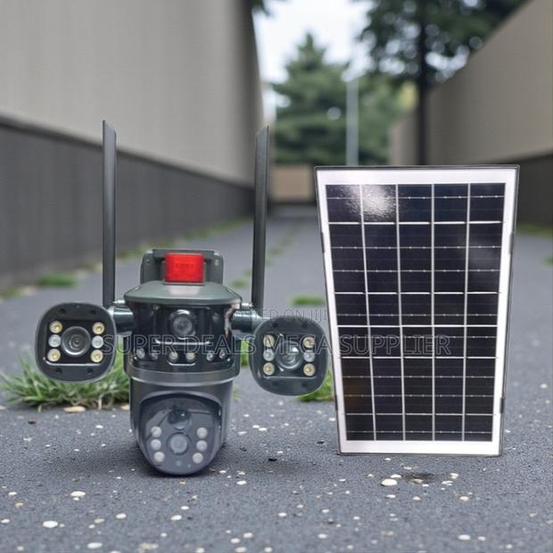 Alarm Warning Light Multiple Lens 4g PTZ Solar Outdoor Security Camera