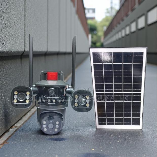 Full Color 24 7 Night Vision Multiple Lens 4g PTZ Solar Camera