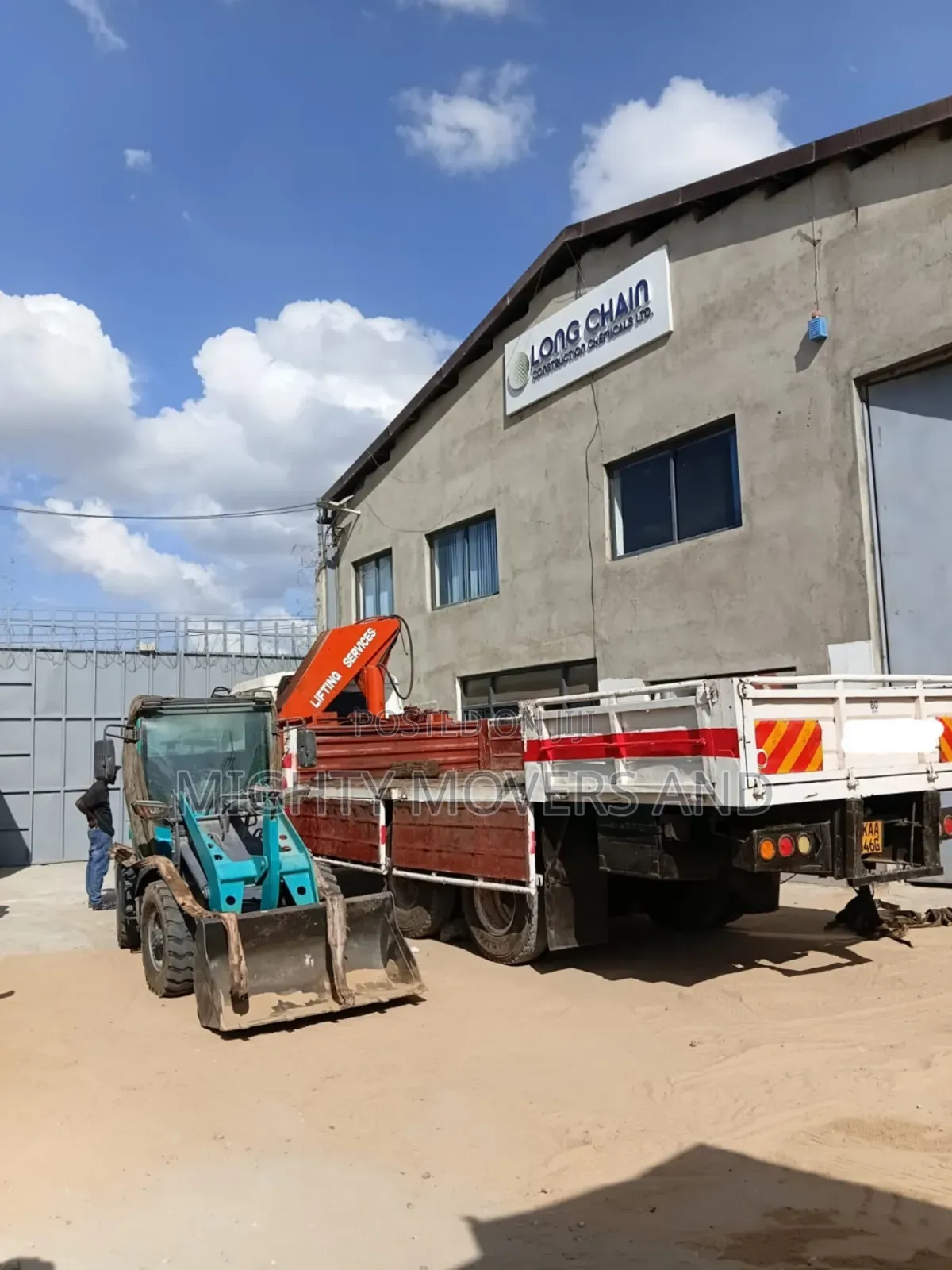 Logistics Trucks With Cranes for Errands and Logistics Are Available