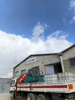 Logistics Trucks With Cranes for Errands and Logistics Are Available