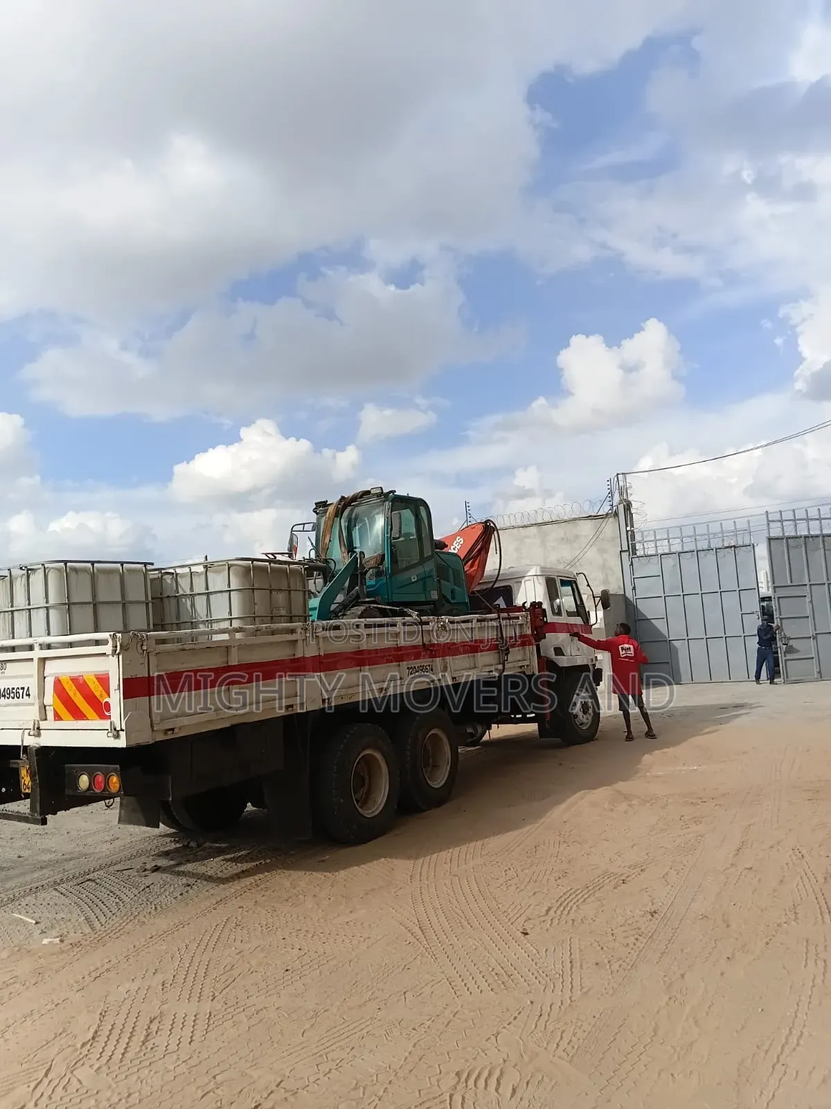Logistics Trucks With Cranes for Errands and Logistics Are Available