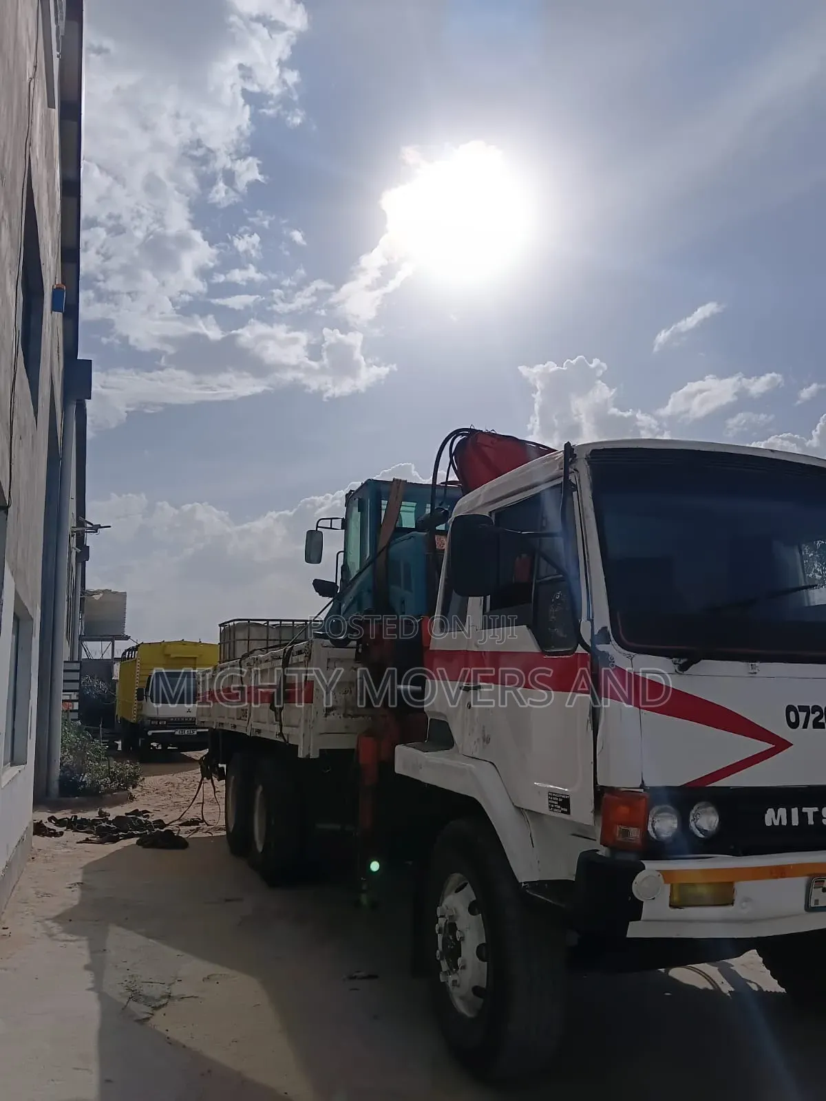 Logistics Trucks With Cranes for Errands and Logistics Are Available