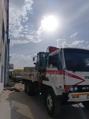 Logistics Trucks With Cranes for Errands and Logistics Are Available