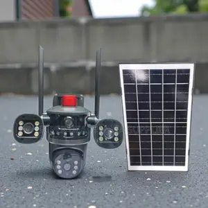 V380 Pro App Multiple Lens 4g PTZ Solar Outdoor Security Camera