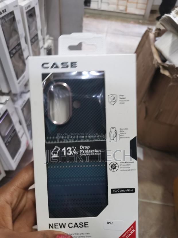 Qmart Aramid Carbon Fiber Magsafe Case for iPhone 16 Series-Multicolor - main view