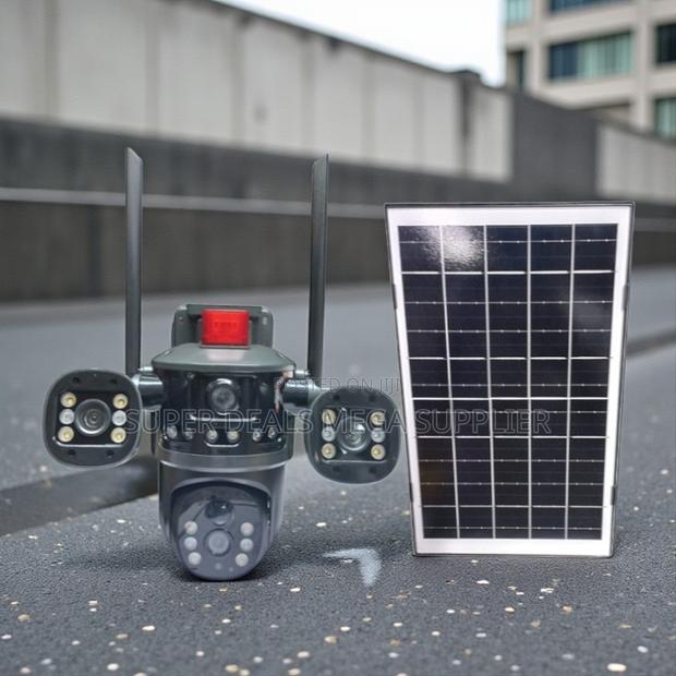 Humanoid Detection Multiple Lens 4g PTZ Solar Outdoor Security Camera - main view