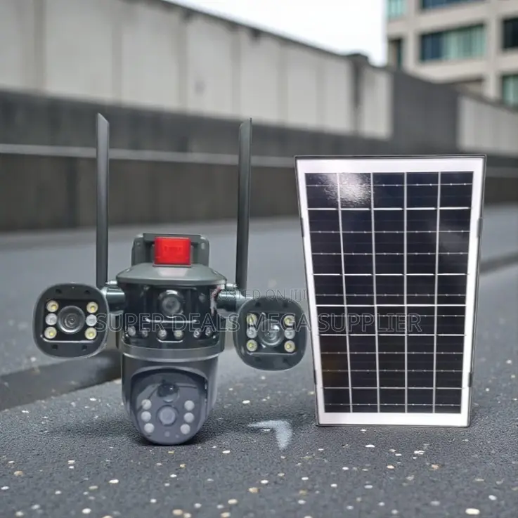 Humanoid Detection Multiple Lens 4g PTZ Solar Outdoor Security Camera